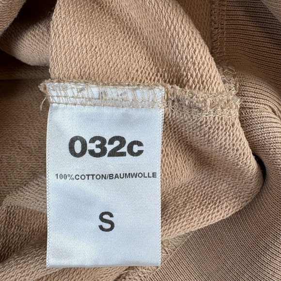 032C WORKSHOP Men Swarovksi Crystal Embroidered Crew Neck Pullover Sweatshirt S - Picture 10 of 14